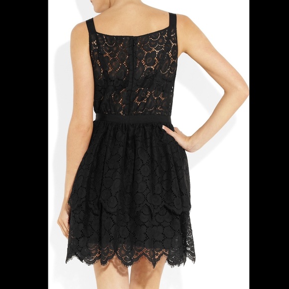 Nina Ricci Eyelet A-line Lace Ruffle Mini Dress - Picture 6 of 9